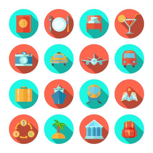 Reizen Icon Flat vector