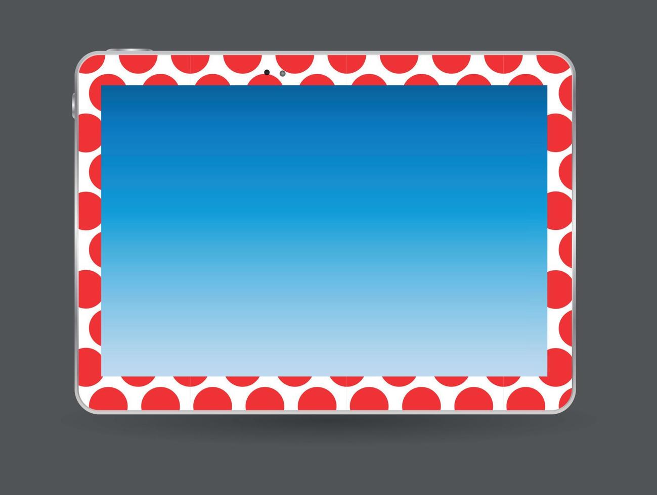 zwarte tablet pc vectorillustratie vector