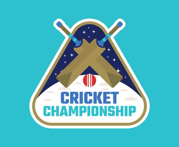 Cricket kampioenschap vector