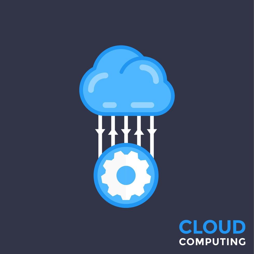 cloud technologie vectorillustratie vector