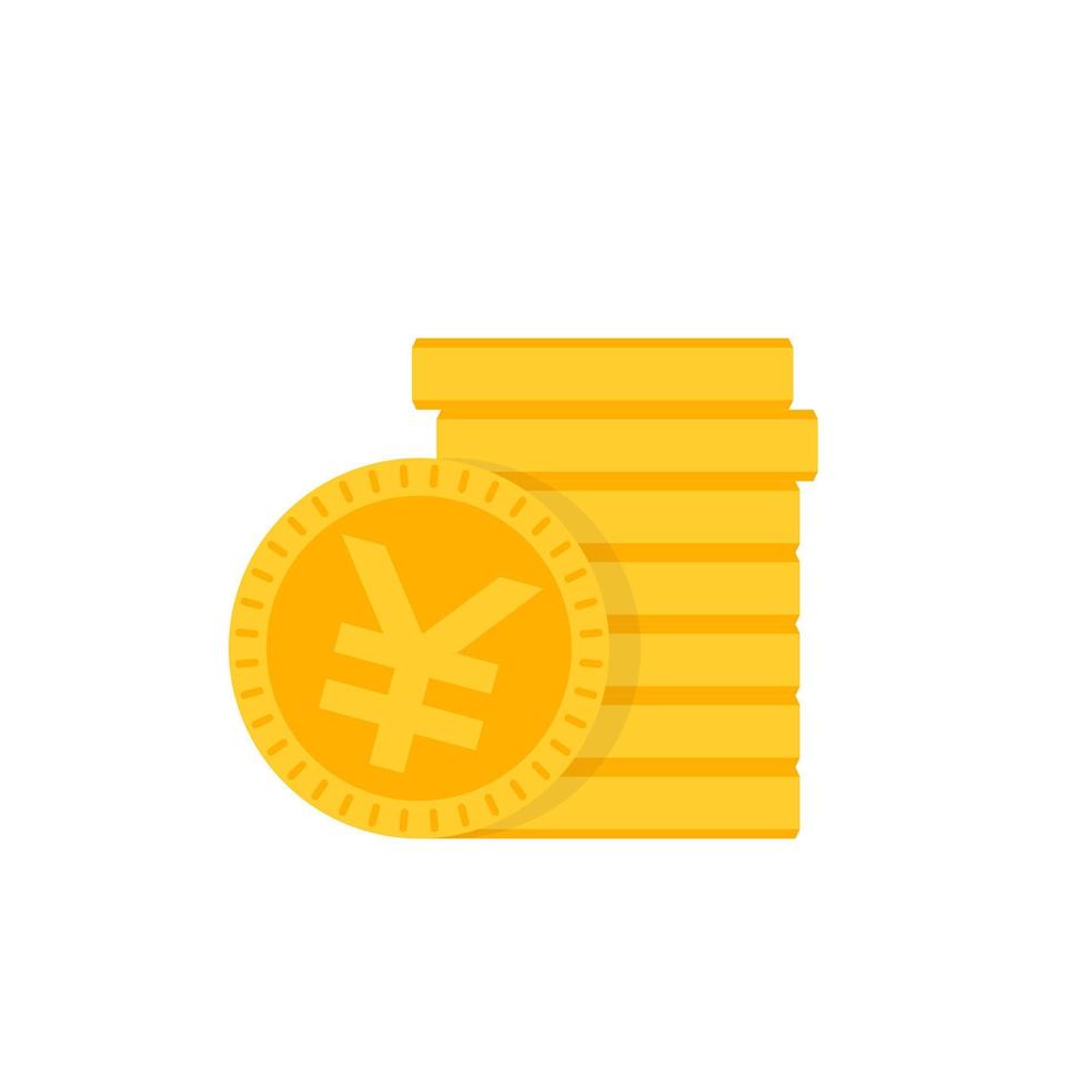 Chinese yuan munten vector icon