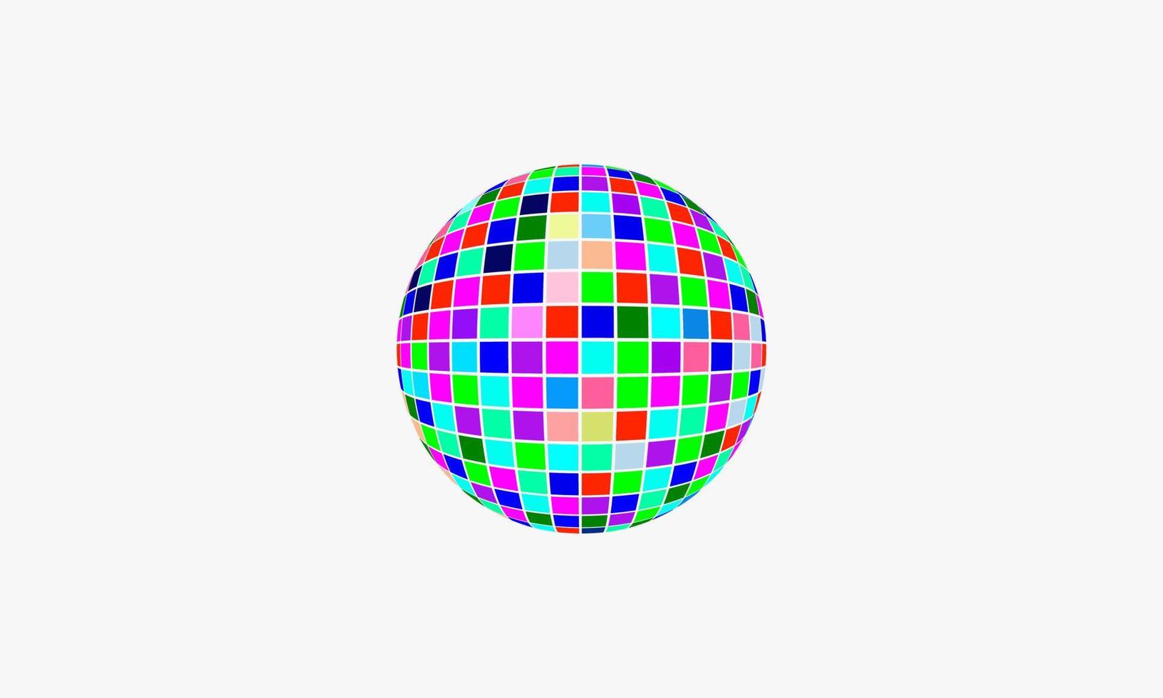 disco bal vectorillustratie. geïsoleerd op een witte achtergrond. vector