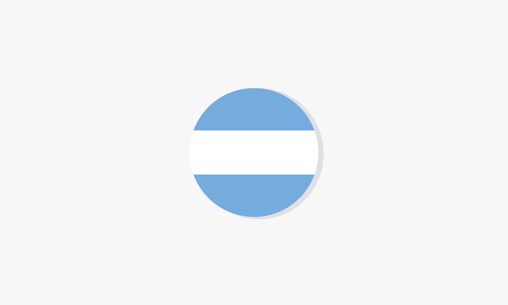 Argentinië cirkel vlag grafisch ontwerp vector. vector