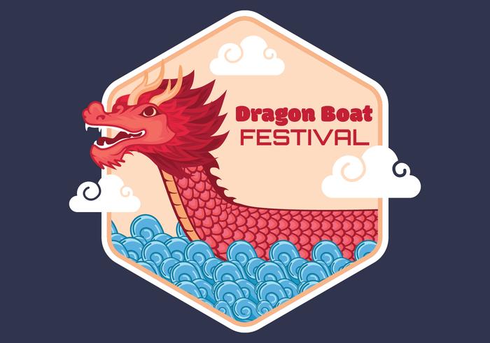 Dragon Boat vectorillustratie vector