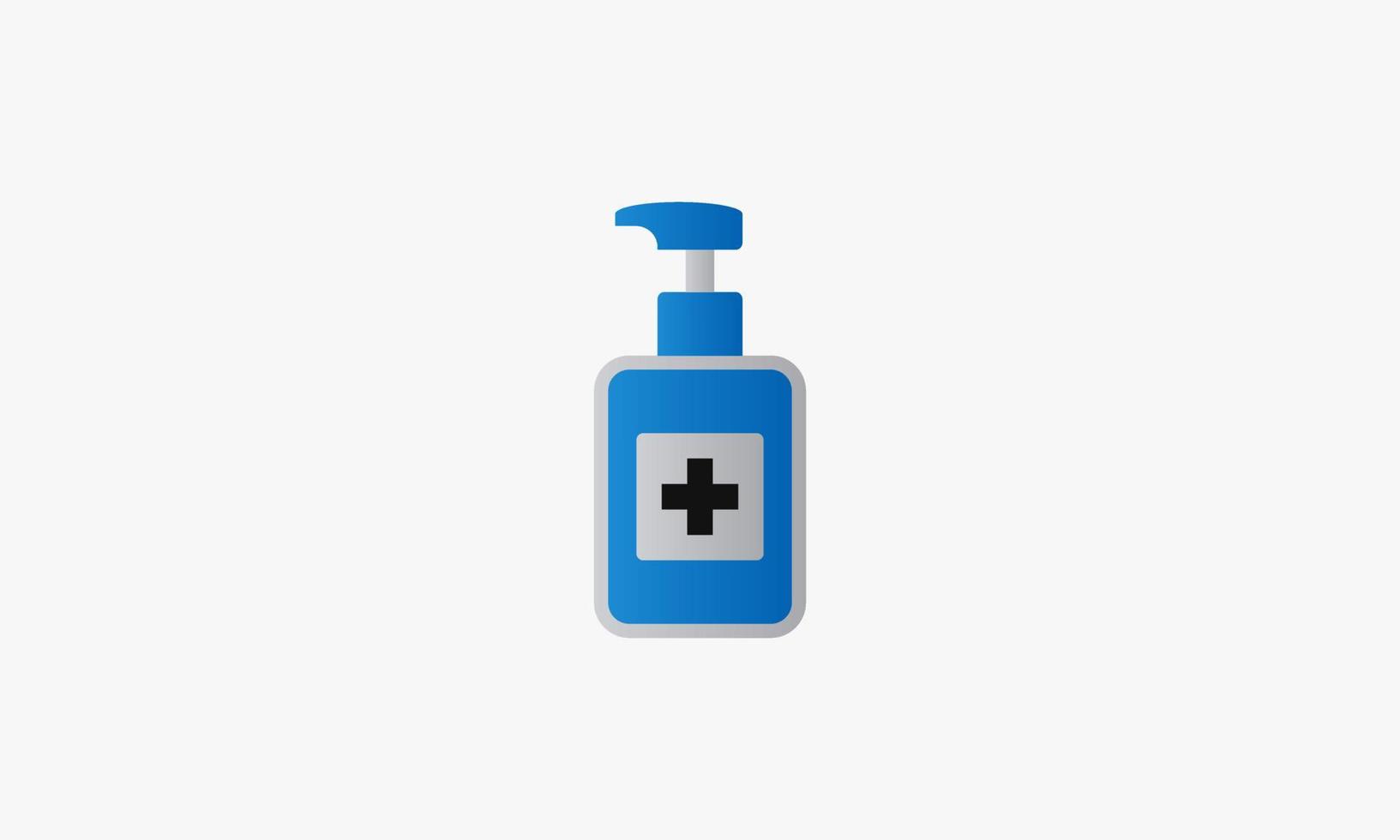 blauwe hand sanitizer.disinfectant vectorillustratie. vector