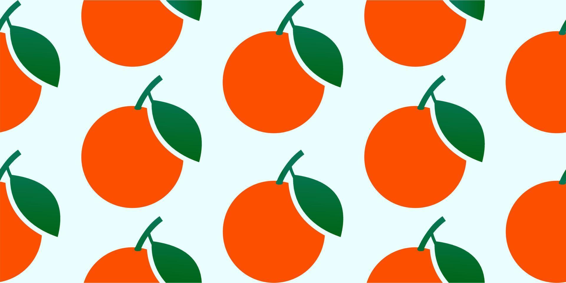 patroon oranje fruit vers vector achtergrond.