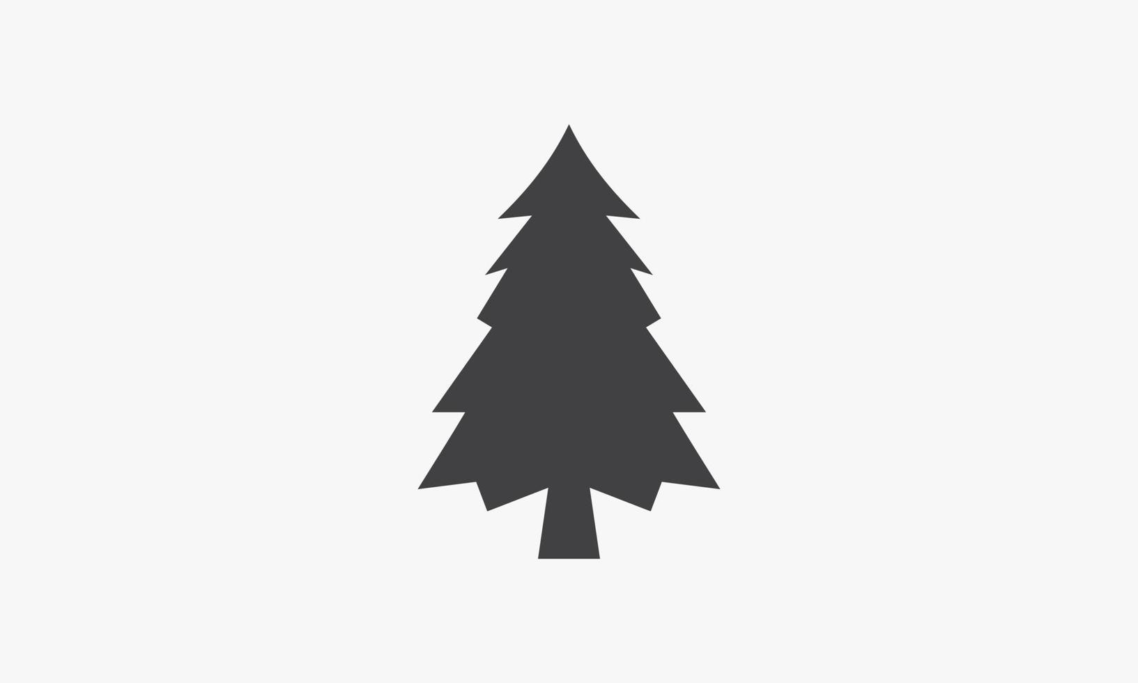 boom pine kerst pictogram ontwerp platte vector. vector