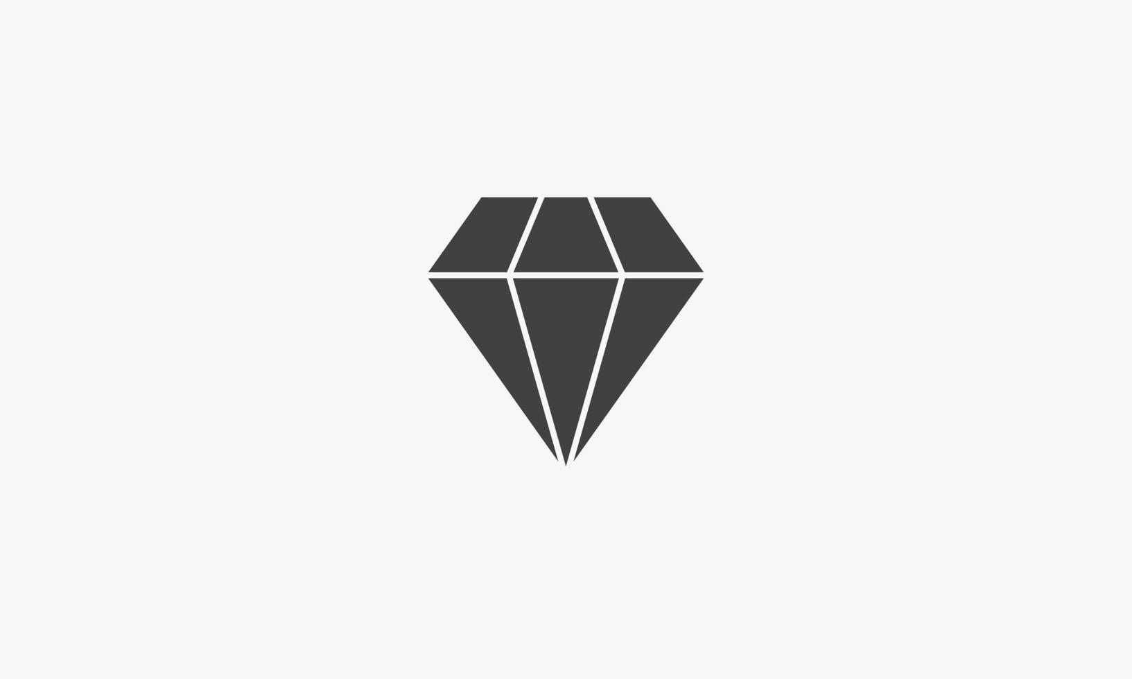 diamant icoon. vectorillustratie. geïsoleerd op een witte achtergrond. vector