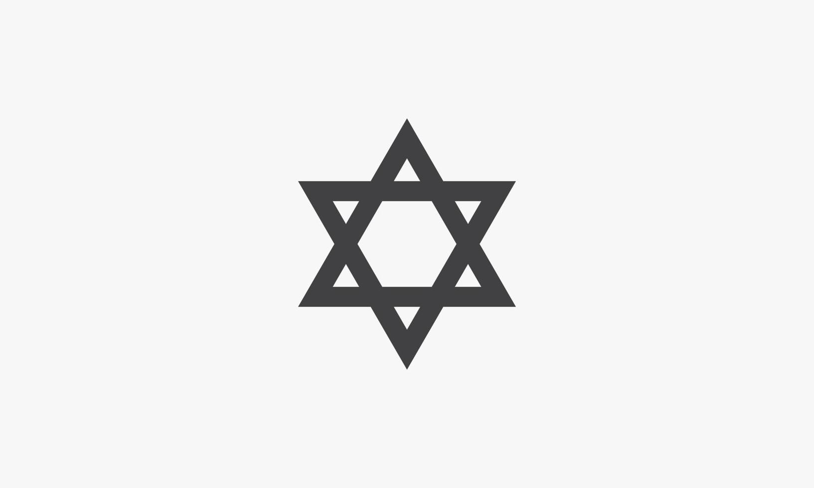 jodendom pictogram symbool. vectorillustratie. vector