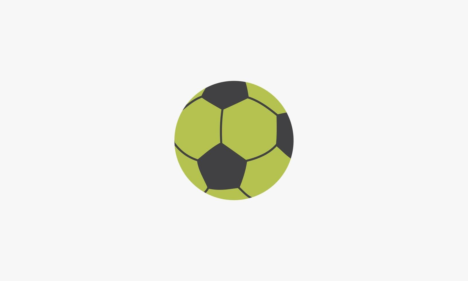 voetbal bal pictogram. vectorillustratie. geïsoleerd op een witte achtergrond. vector