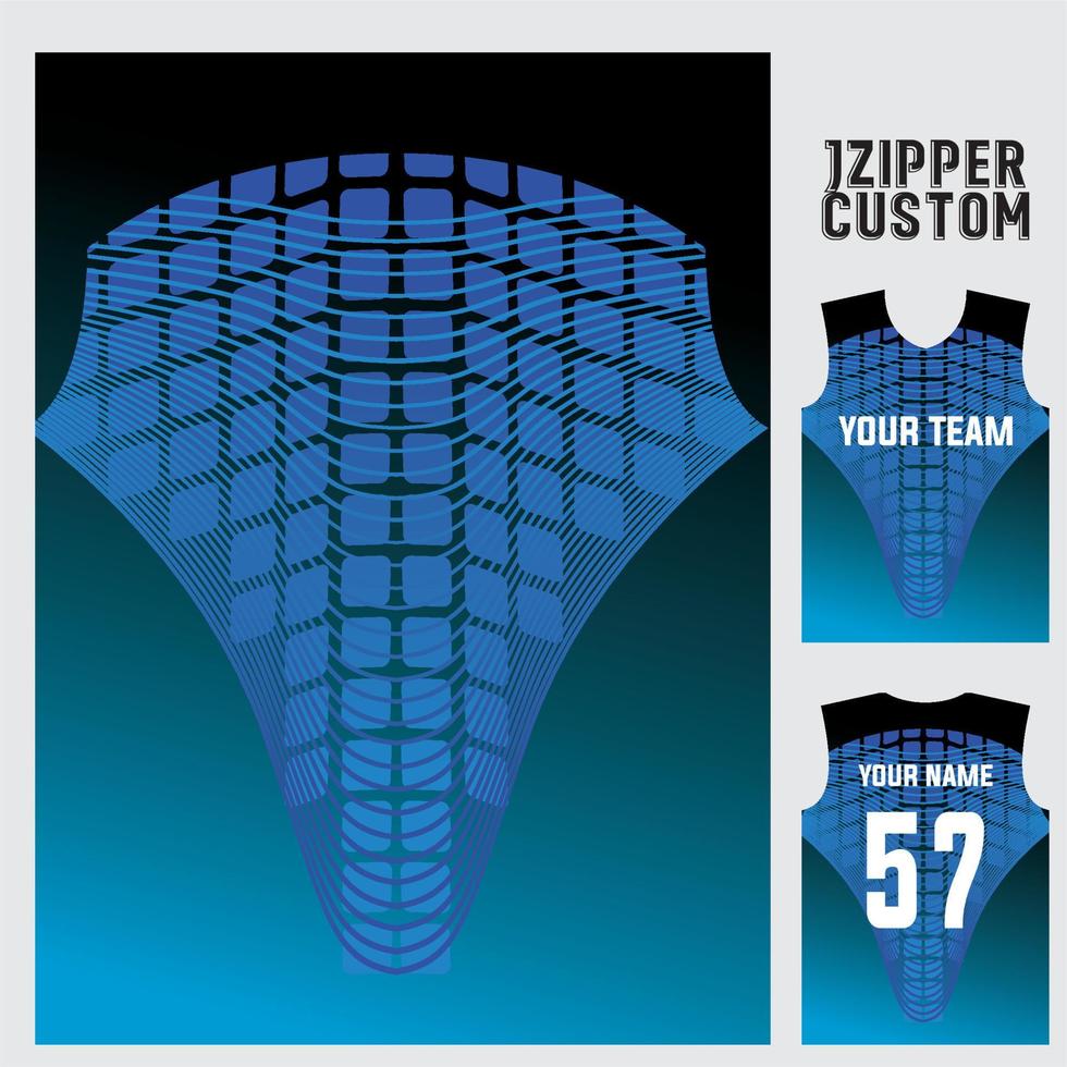 jersey print t-shirt vector patroon voor voetbal, basketbal, volleybal, enz