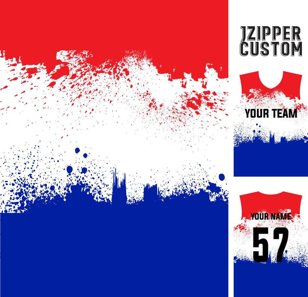 jersey print t-shirt vector patroon voor voetbal, basketbal, volleybal, enz