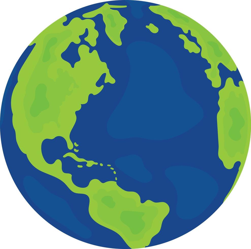 planeet aarde. vector planeet aarde icoon. platte planeet aarde. illustratie voor webbanner, web en mobiel