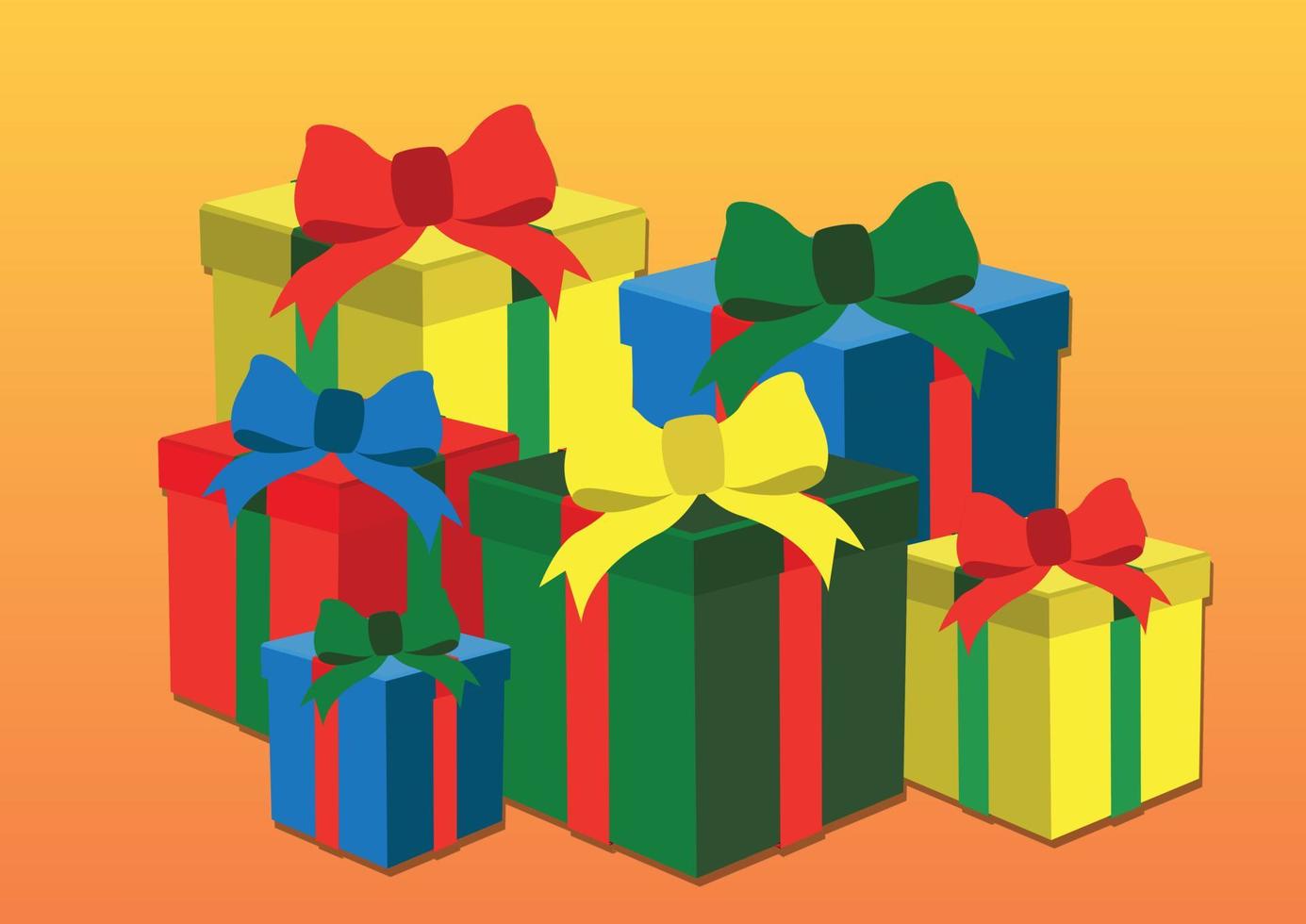 kerstcadeau's. kerstcadeaus. geschenk dozen. kerst geschenkdozen vector