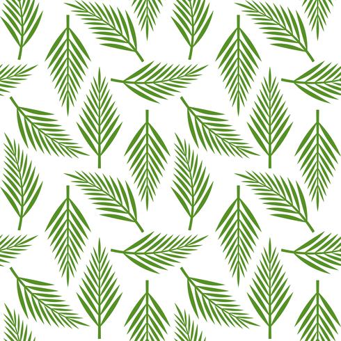 Palmbladeren naadloze patroon voor behang of inpakpapier vector