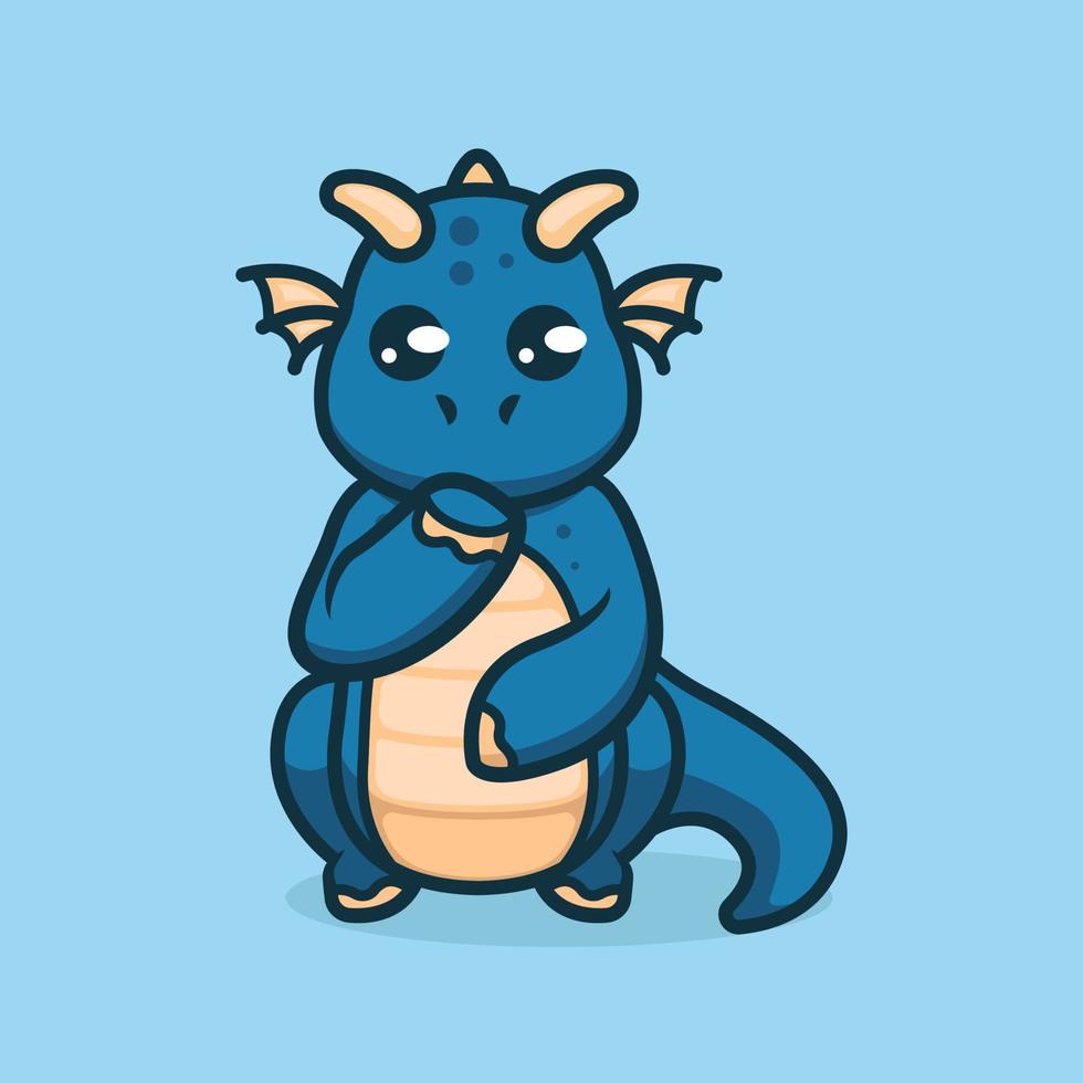 baby draak schattig vector