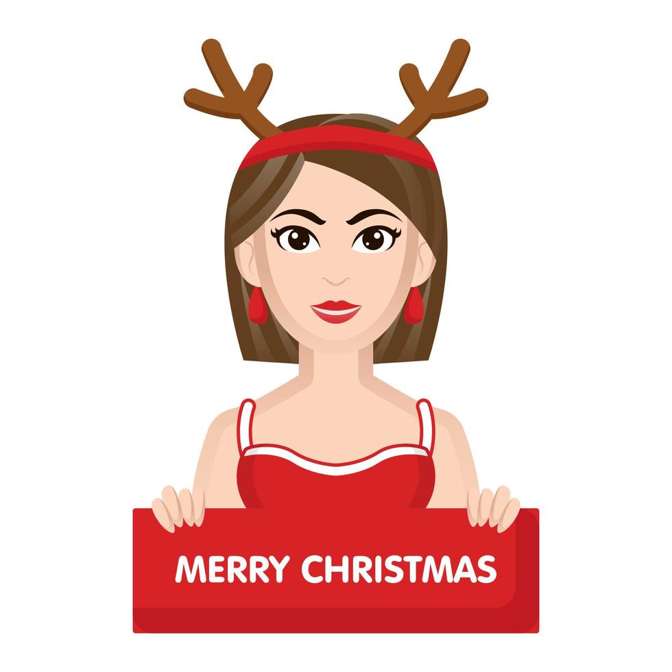 kerst vrouwen illustratie vector