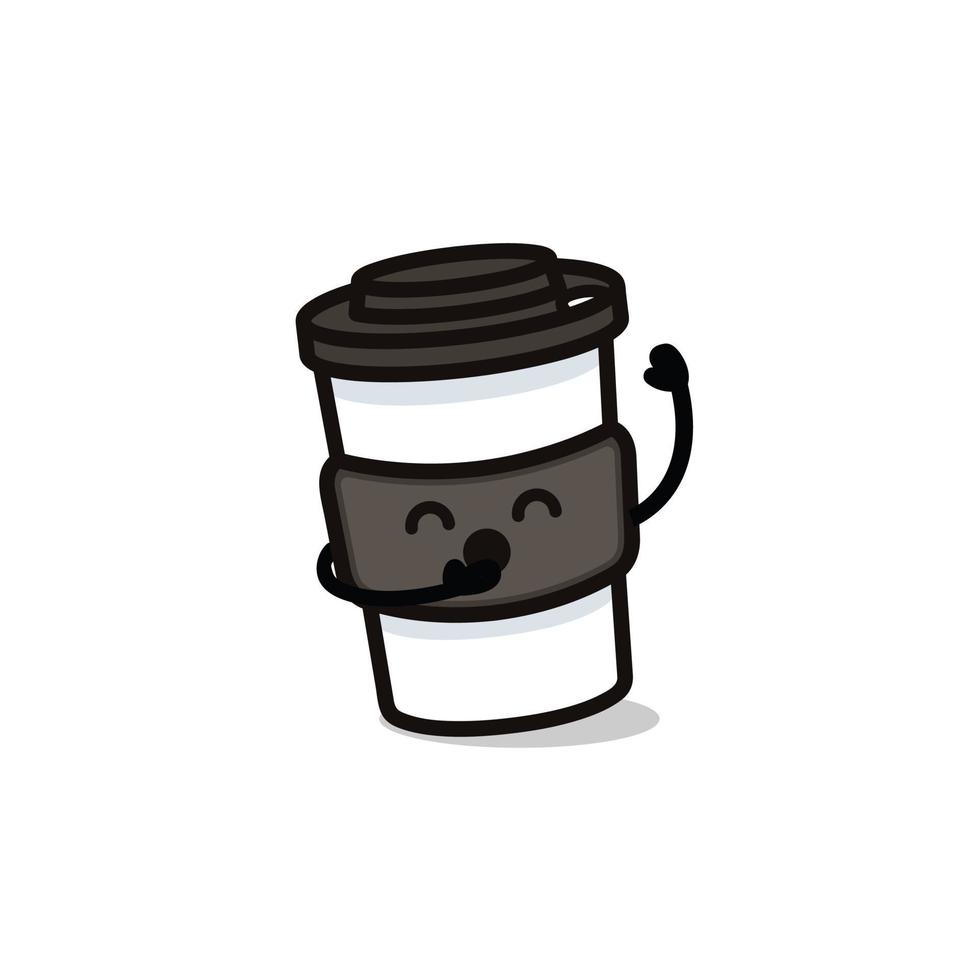 koffie kawaii illustratie vector