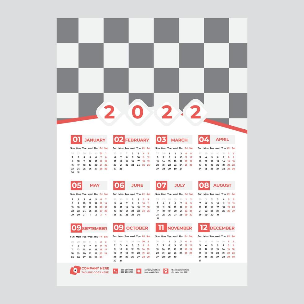 kalender wanddecoratie vector