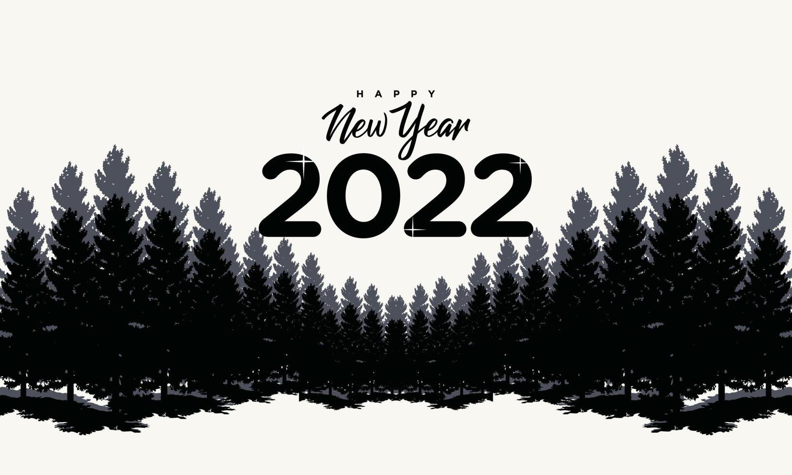 nieuwjaar 2022 illustratie vector grafische achtergrond