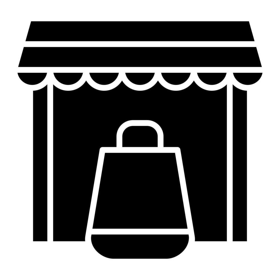 e-commerce winkelen glyph-pictogram vector