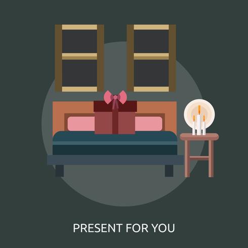 Present For You Conceptuele afbeelding ontwerp vector