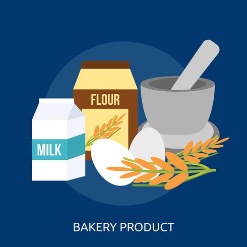 Bakkerijproduct Conceptueel illustratieontwerp vector