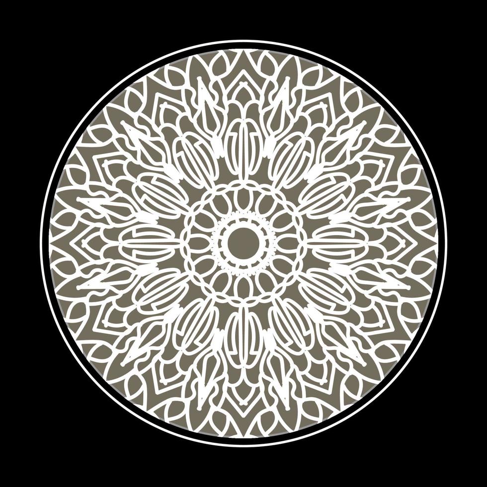 circulaire patroon in de vorm van mandala met bloem voor henna mandala tattoo decoratie. vector