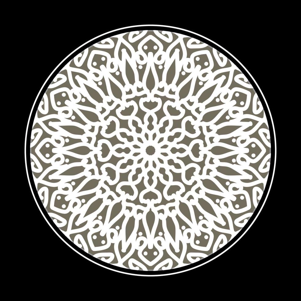 circulaire patroon in de vorm van mandala met bloem voor henna mandala tattoo decoratie. vector