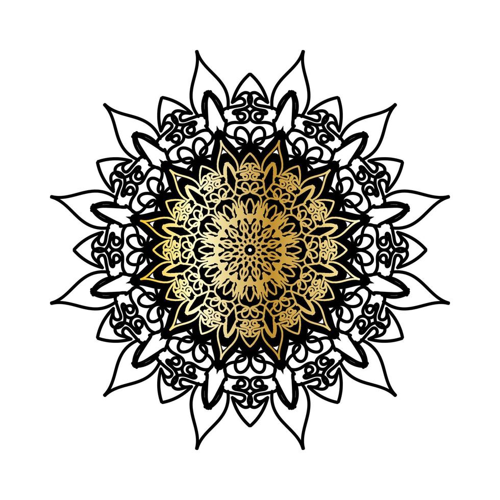 vector ronde abstracte cirkel. luxe mandala-stijl.