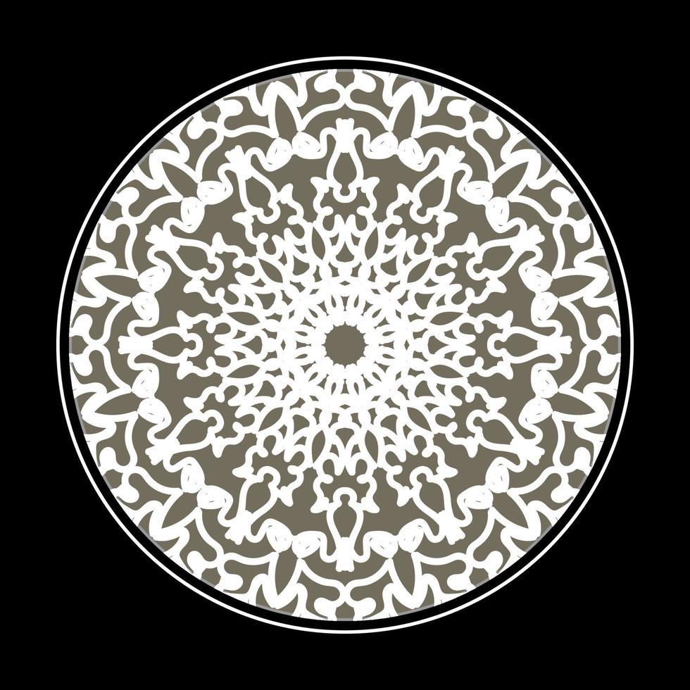 circulaire patroon in de vorm van mandala met bloem voor henna mandala tattoo decoratie. vector