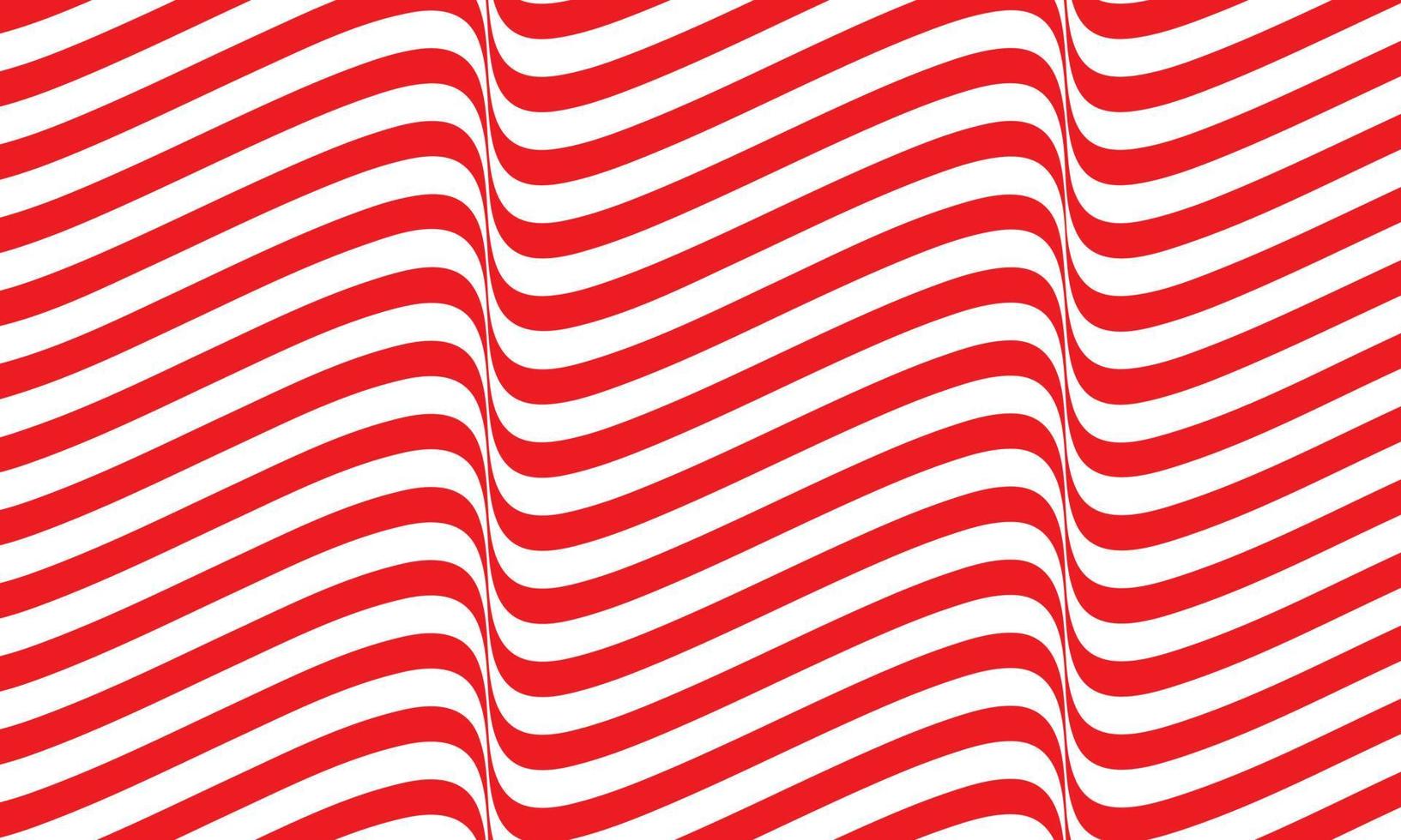 abstracte streepachtergrond in rood en wit met golvend lijnenpatroon. vector
