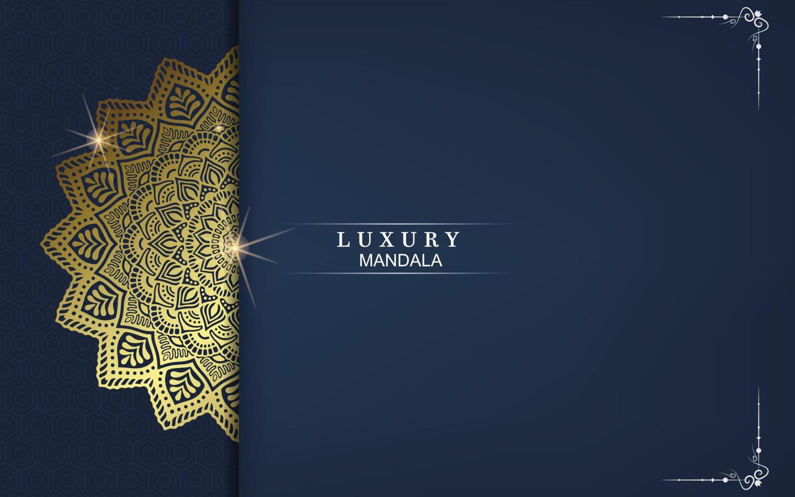 luxe mandala achtergrond met gouden arabesk patroon arabische islamitische Oost-stijl. decoratieve mandala in ramadan-stijl. mandala om af te drukken, poster, omslag, brochure, flyer, banner vector