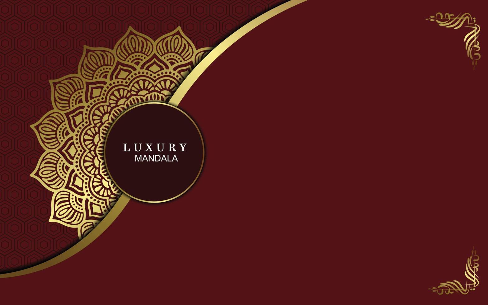 luxe mandala achtergrond met gouden arabesk patroon arabische islamitische Oost-stijl. decoratieve mandala in ramadan-stijl. mandala om af te drukken, poster, omslag, brochure, flyer, banner vector