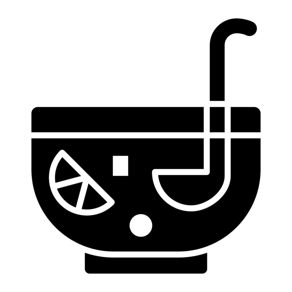 verjaardag punch glyph icoon vector