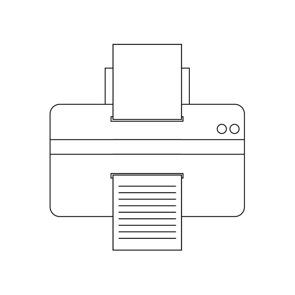 printerpictogram. printervector of clipart. vector