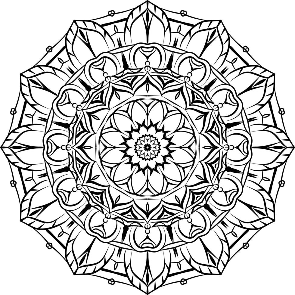 zwarte mandala voor ontwerp vector