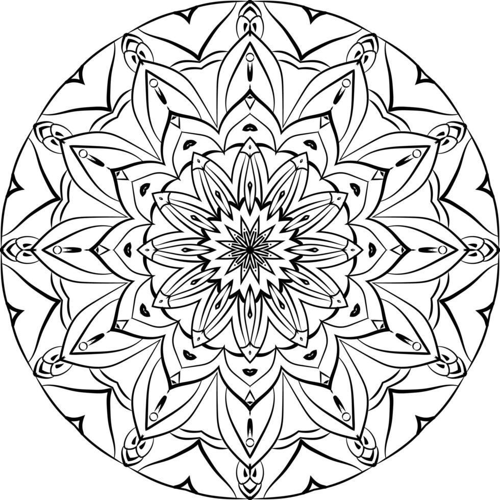 zwarte mandala voor ontwerp vector