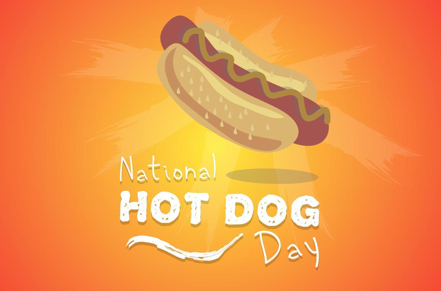 nationale hotdoy dag vectorillustratie vector