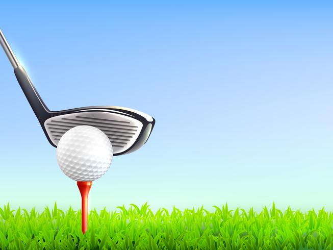 Golf realistische achtergrond vector