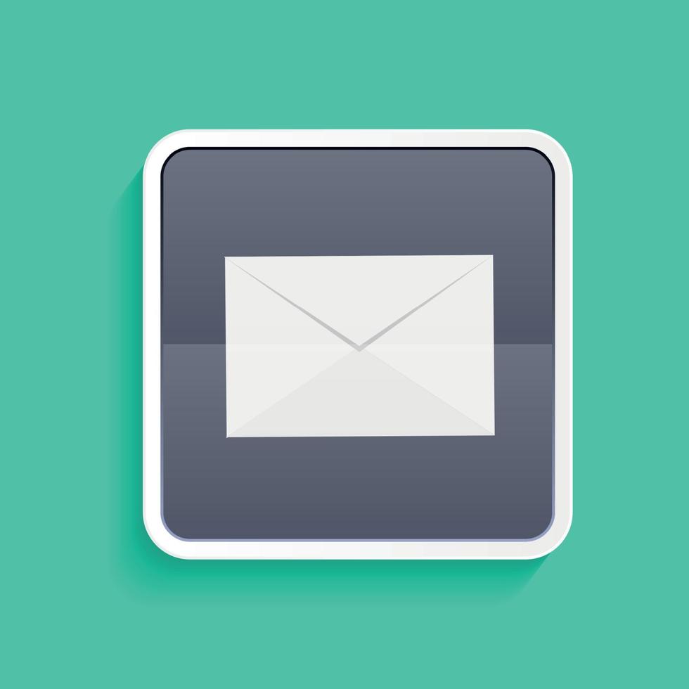 mail platte concept vectorillustratie vector