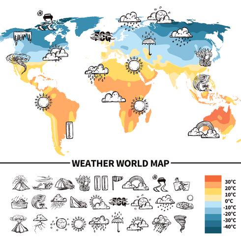 Meteorologie Ontwerpconcept vector