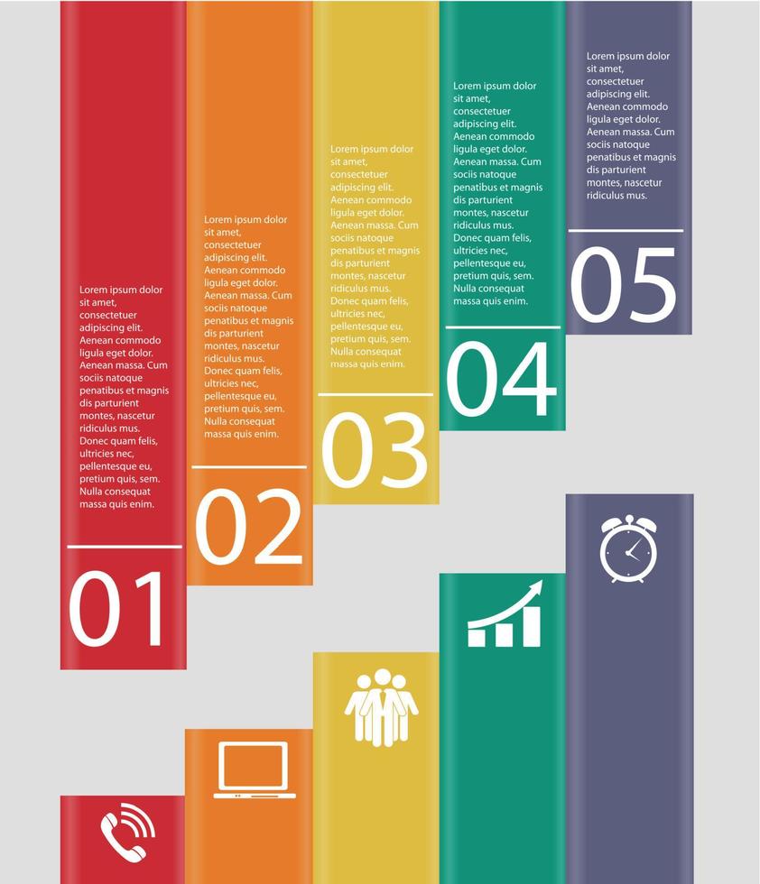 infographic sjablonen voor zakelijke vectorillustratie. vector