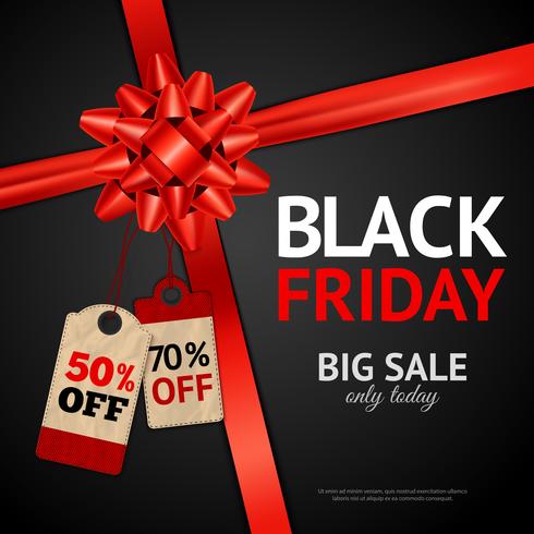 Poster van Black Friday-verkoop vector