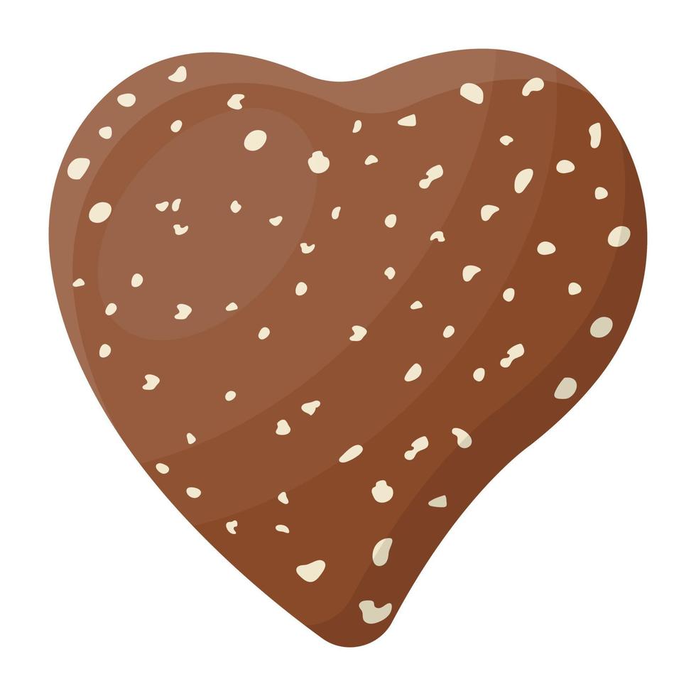 hartvormige chocolade vector