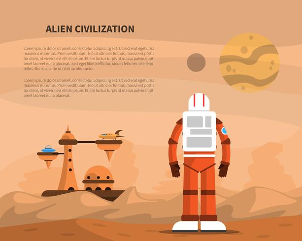 Space Concept Illustratie vector