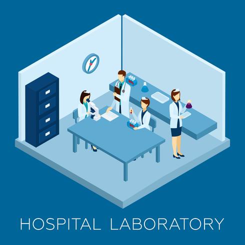 Ziekenhuis Laboratorium Concept vector