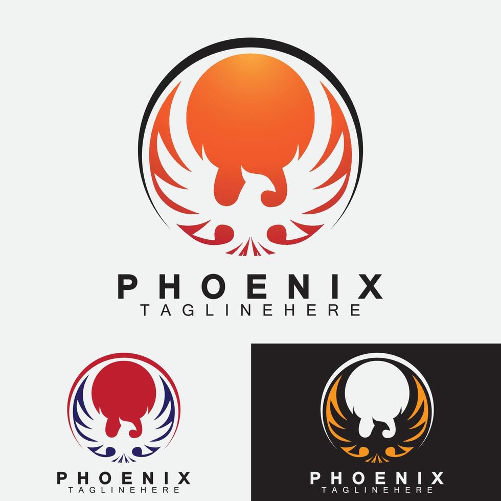 phoenix logo vector illustratie ontwerpsjabloon