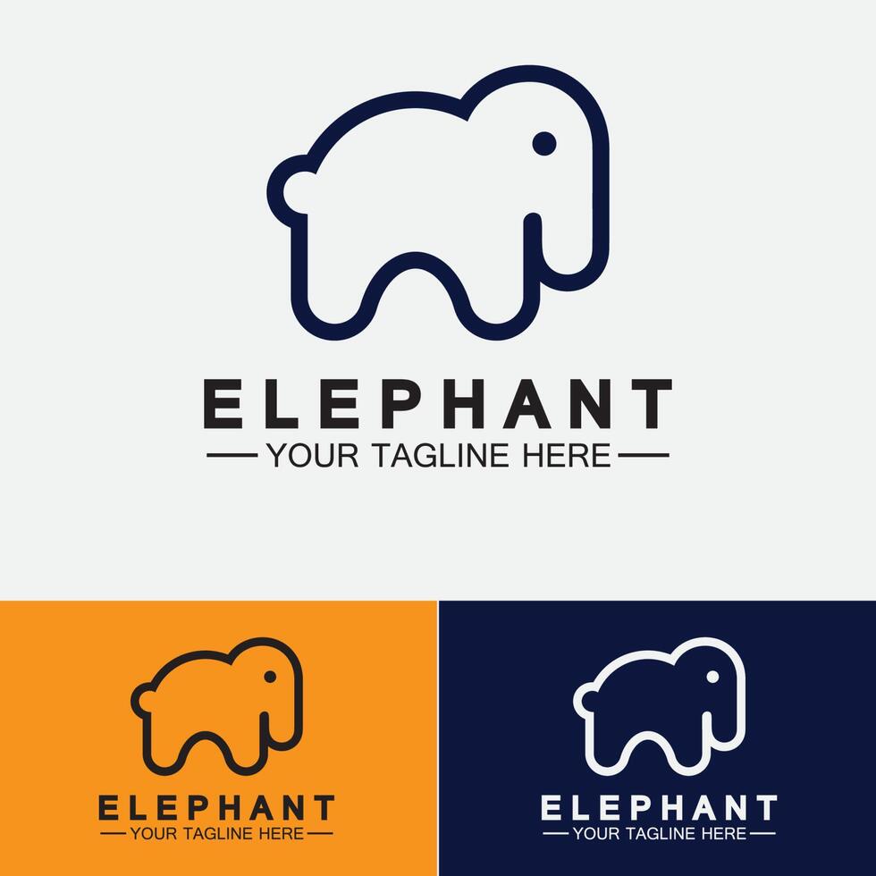 olifant logo vector illustrator ontwerpsjabloon