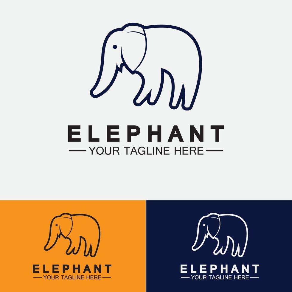 olifant logo vector illustrator ontwerpsjabloon